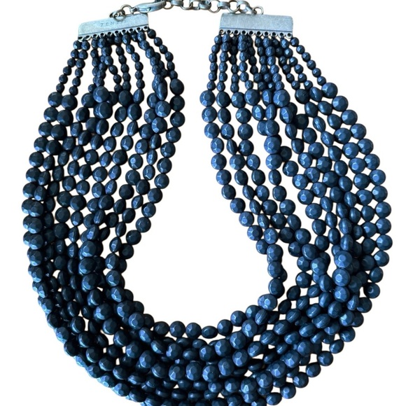 ZENZII Vintage Elegant Black Beaded Necklace - Picture 3 of 7